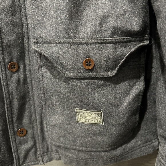 Vans Skate Off The Wall Chore Coat Jacket Men’s XL Wool Blend Grey Zip Button - Picture 5 of 12